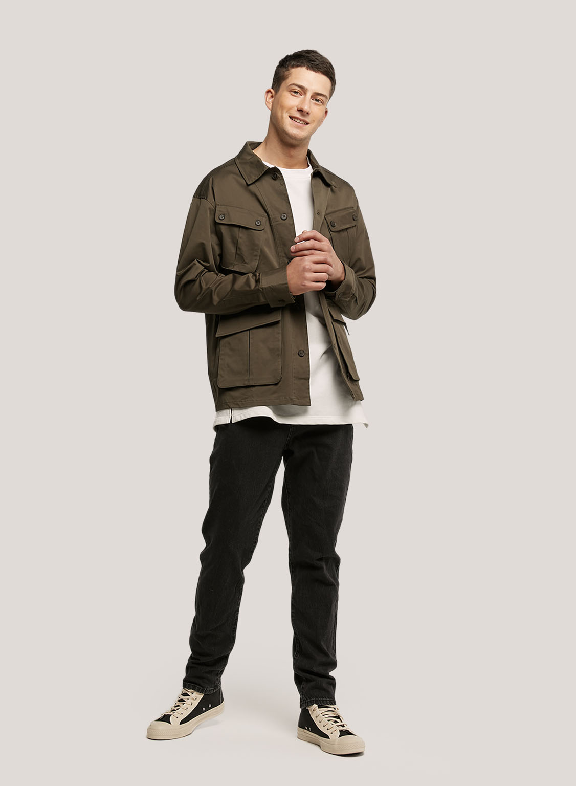 Cotton Lightweight Multi Pocket Jacket