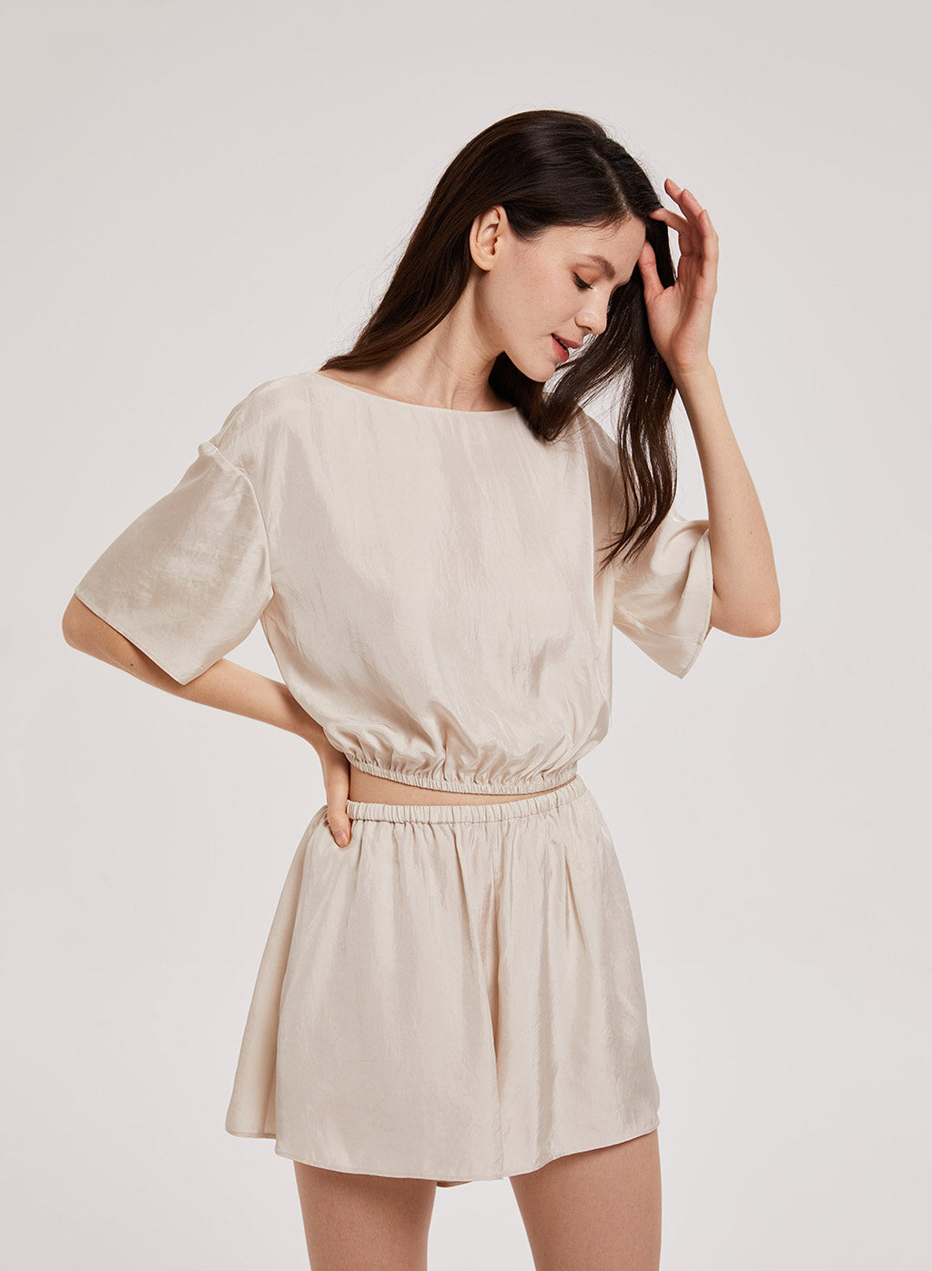 Open Back Crop Top