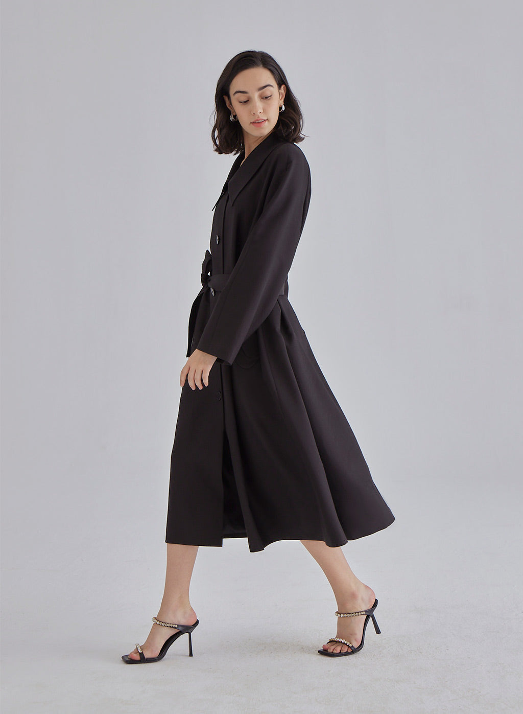 Black Vulture Silk Blend Coat