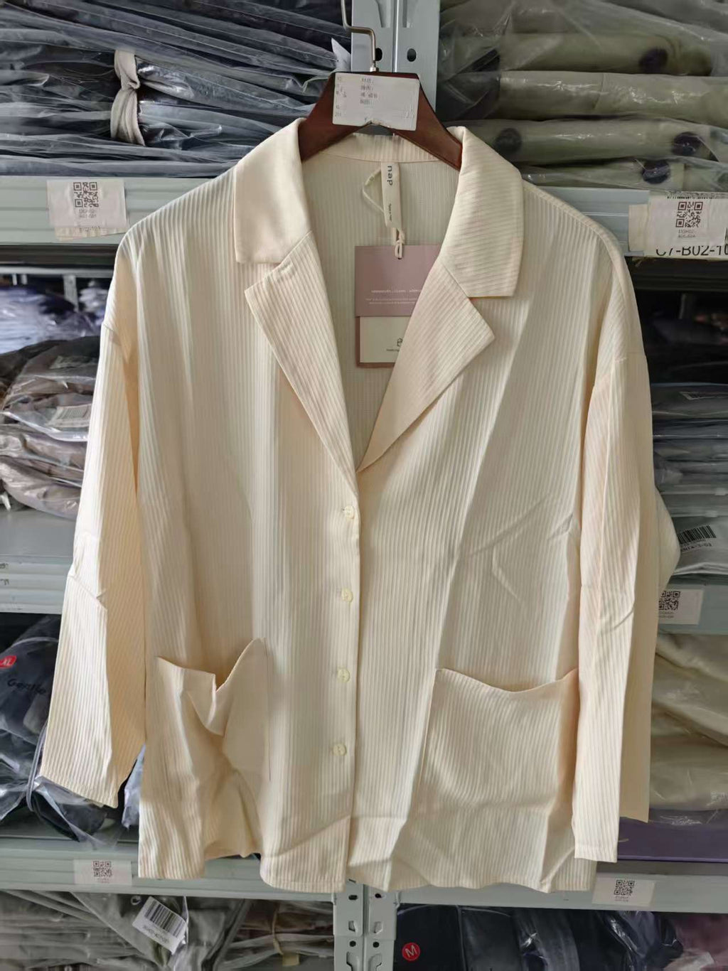 Texture Pajama Top