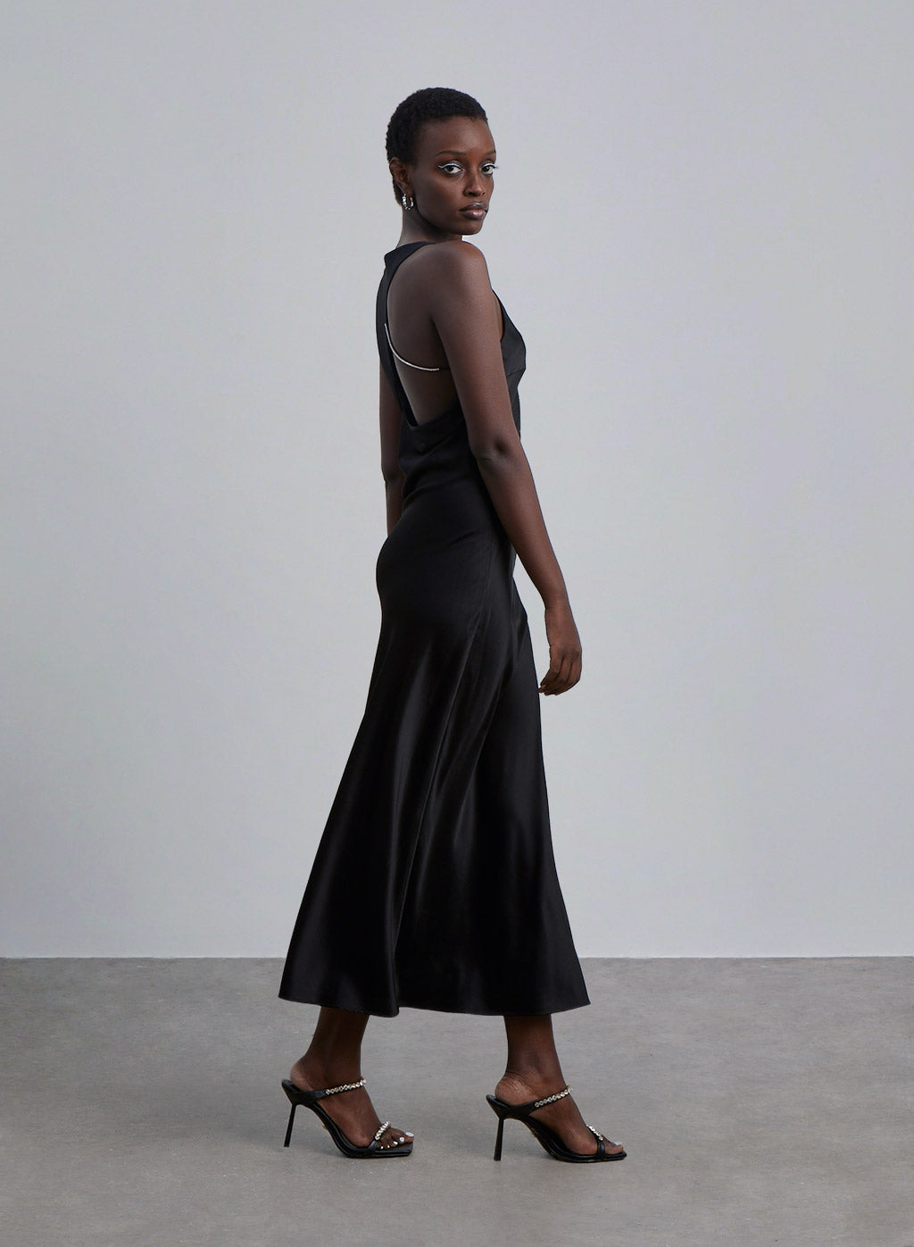 Backless Silk Dress