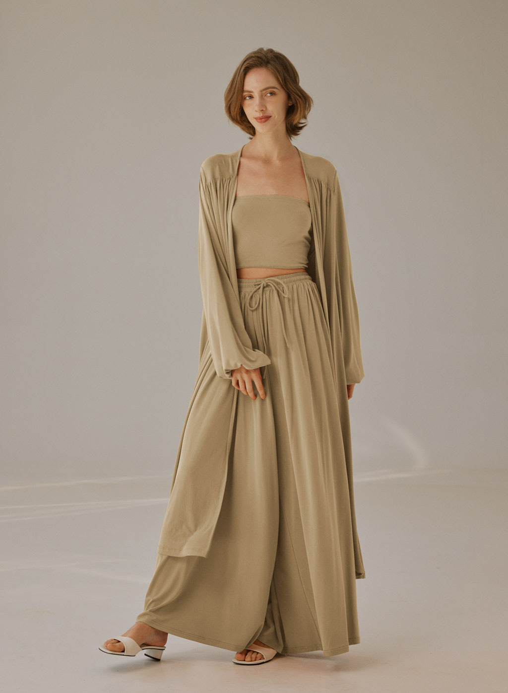 Flowy Open-Front Cardigan