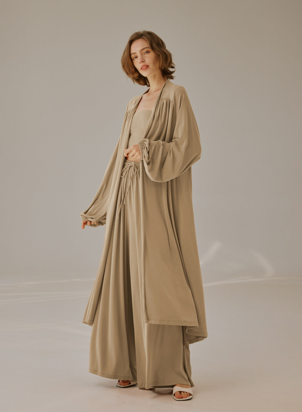 Flowy Open-Front Cardigan