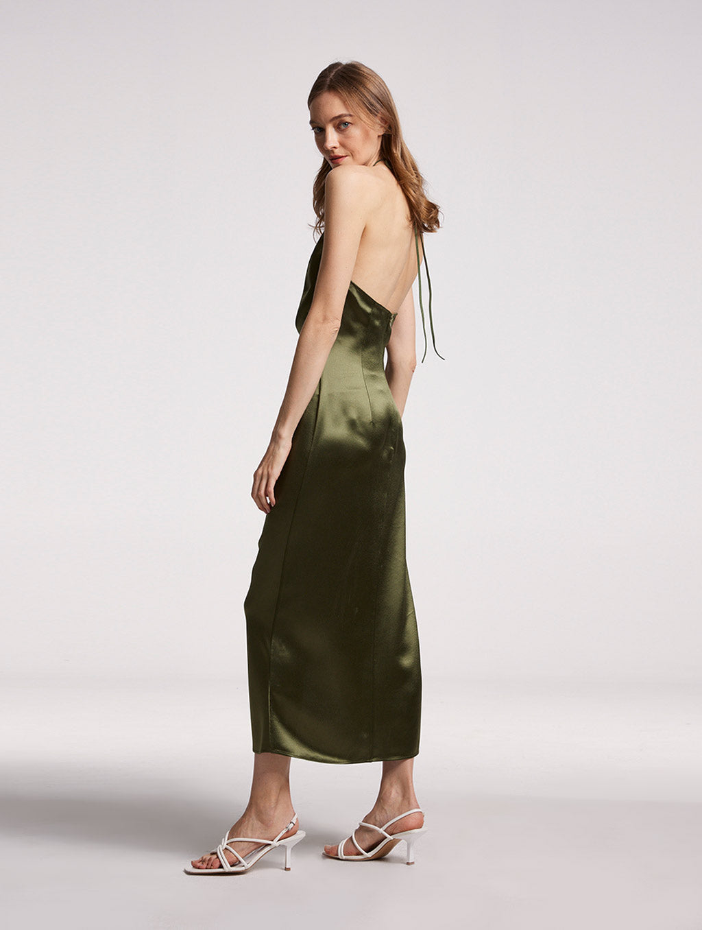 Drape Halter Dress