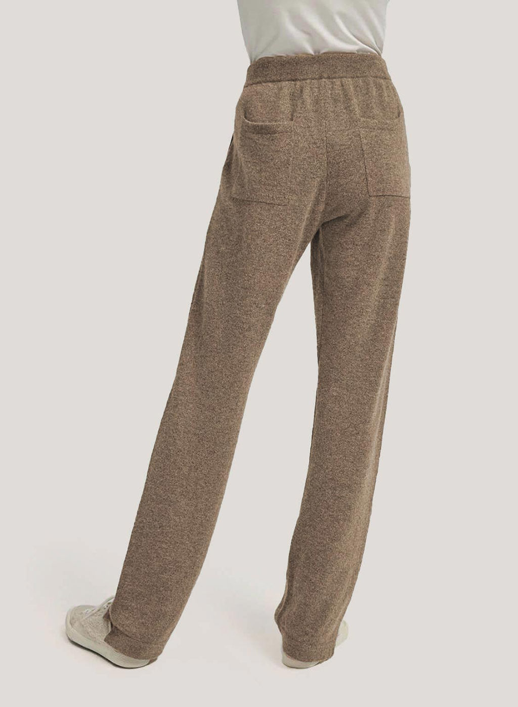 High Rise Cashmere-Wool Pants