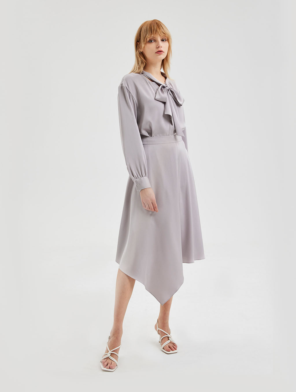 Scarf Neck Blouse