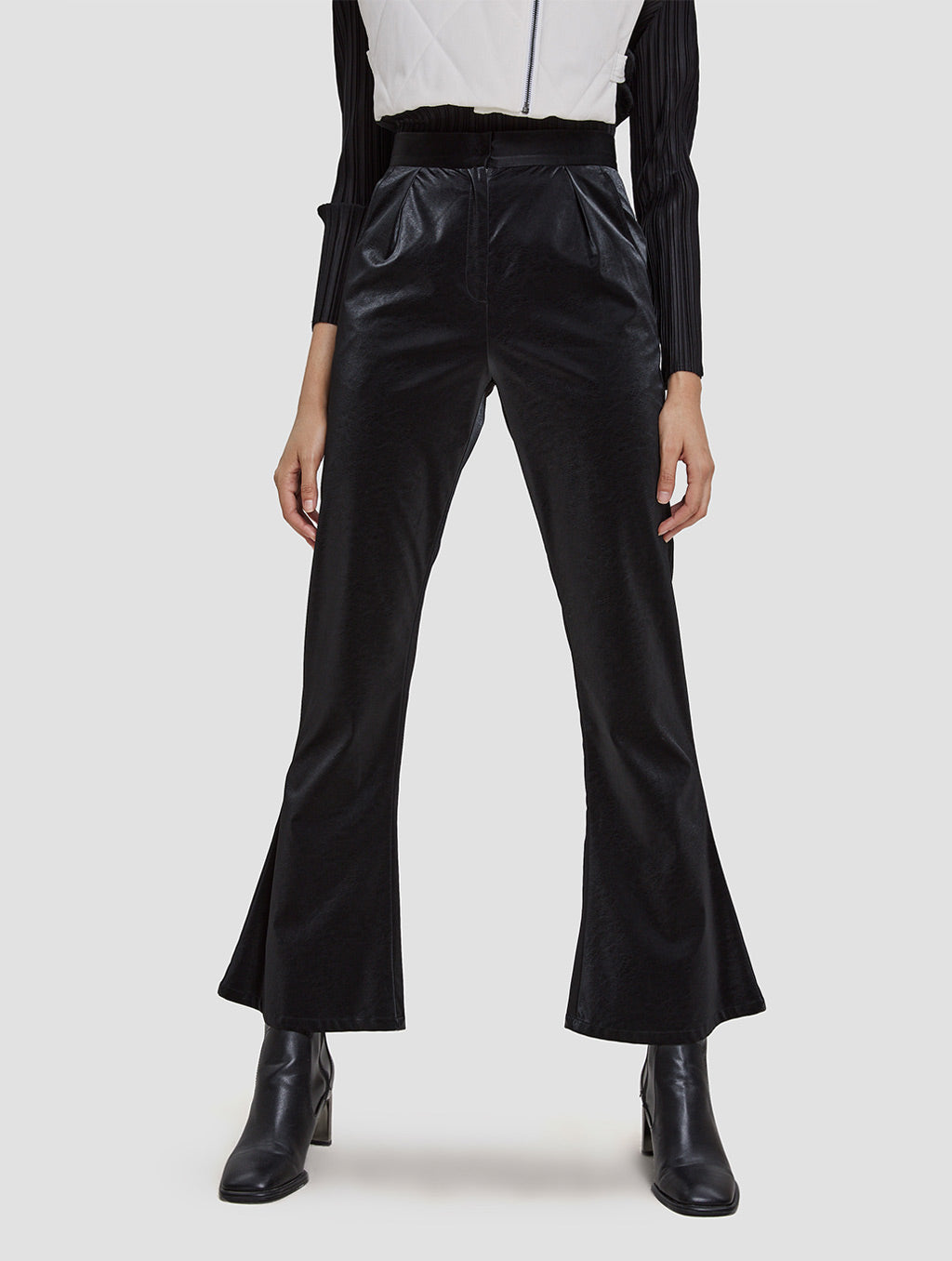 Shiny Flared Pants