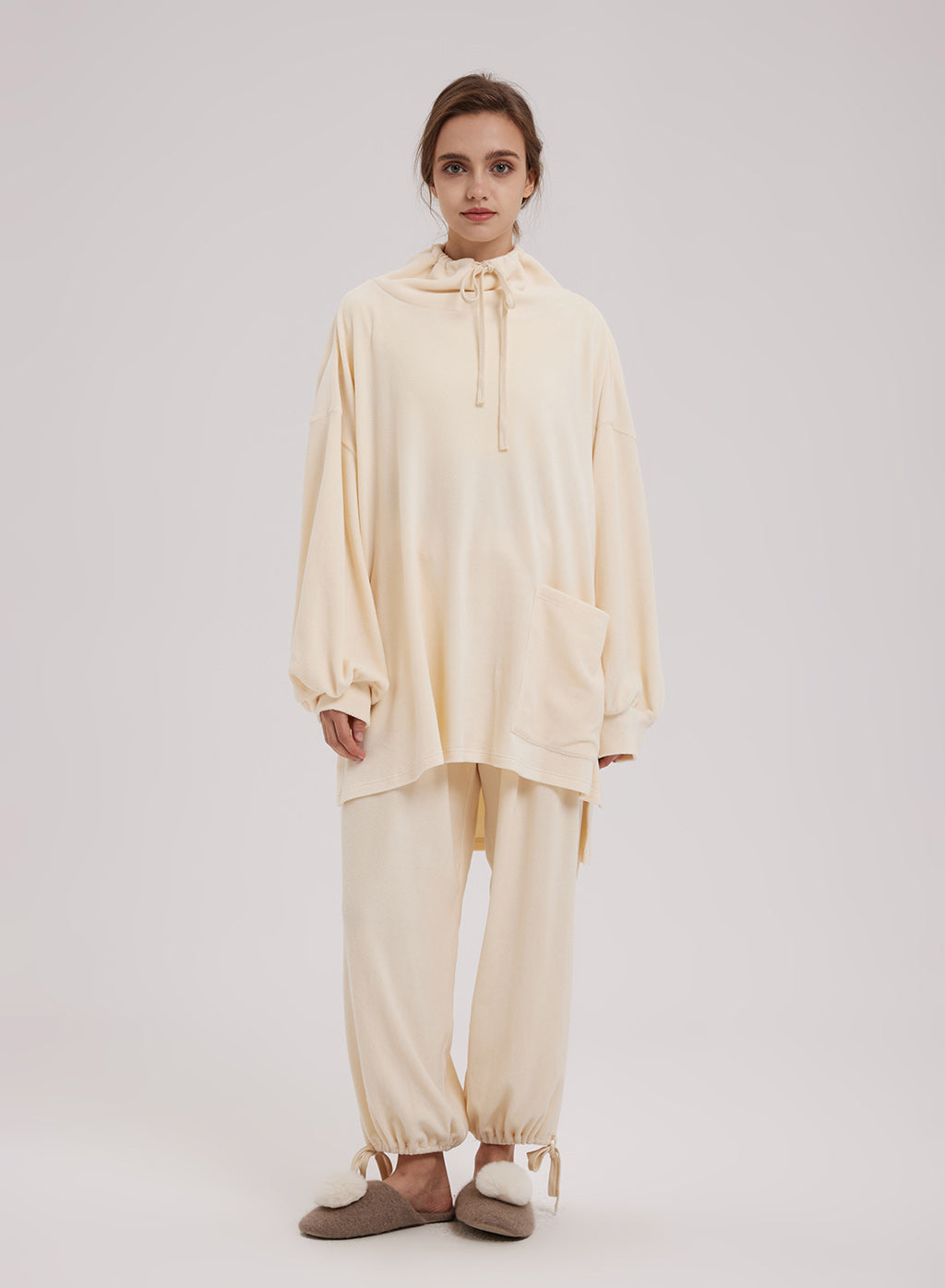 Slouchy Drawstring Hoodie