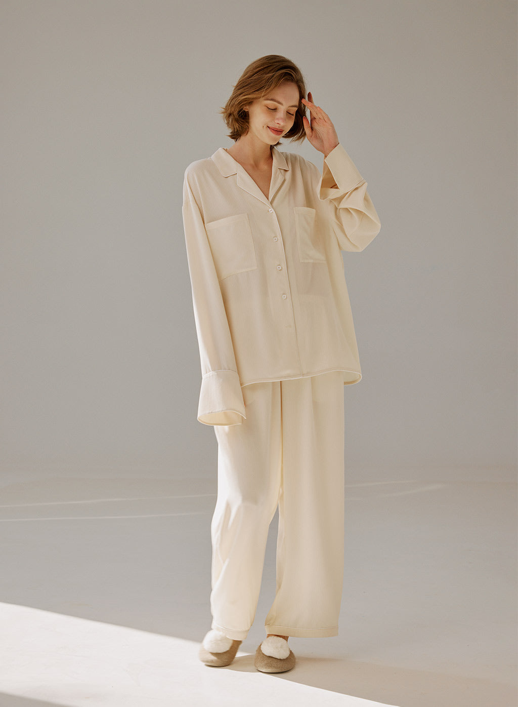 Textured Button-Down Shirt
