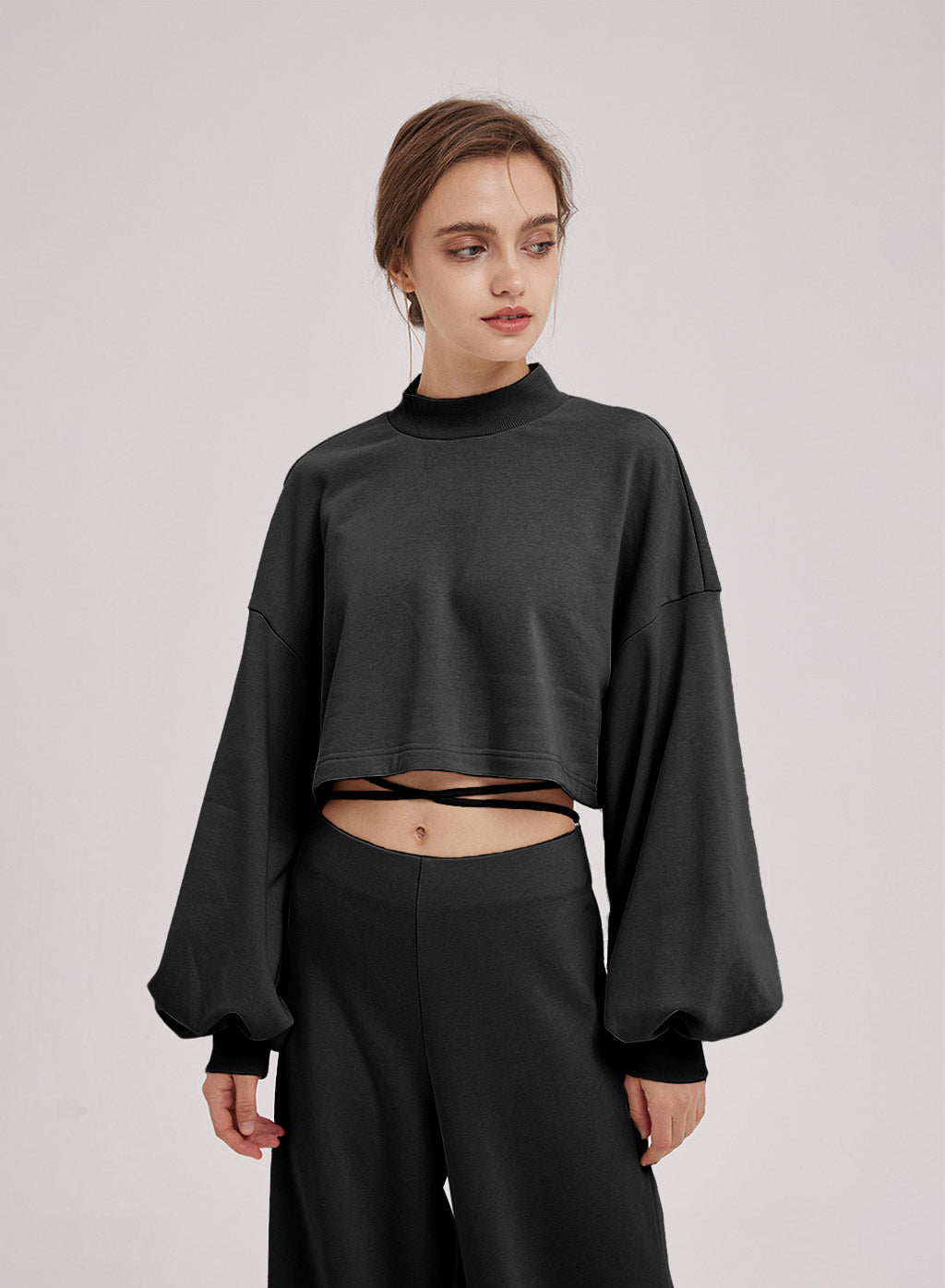Crew Neck Crop Top