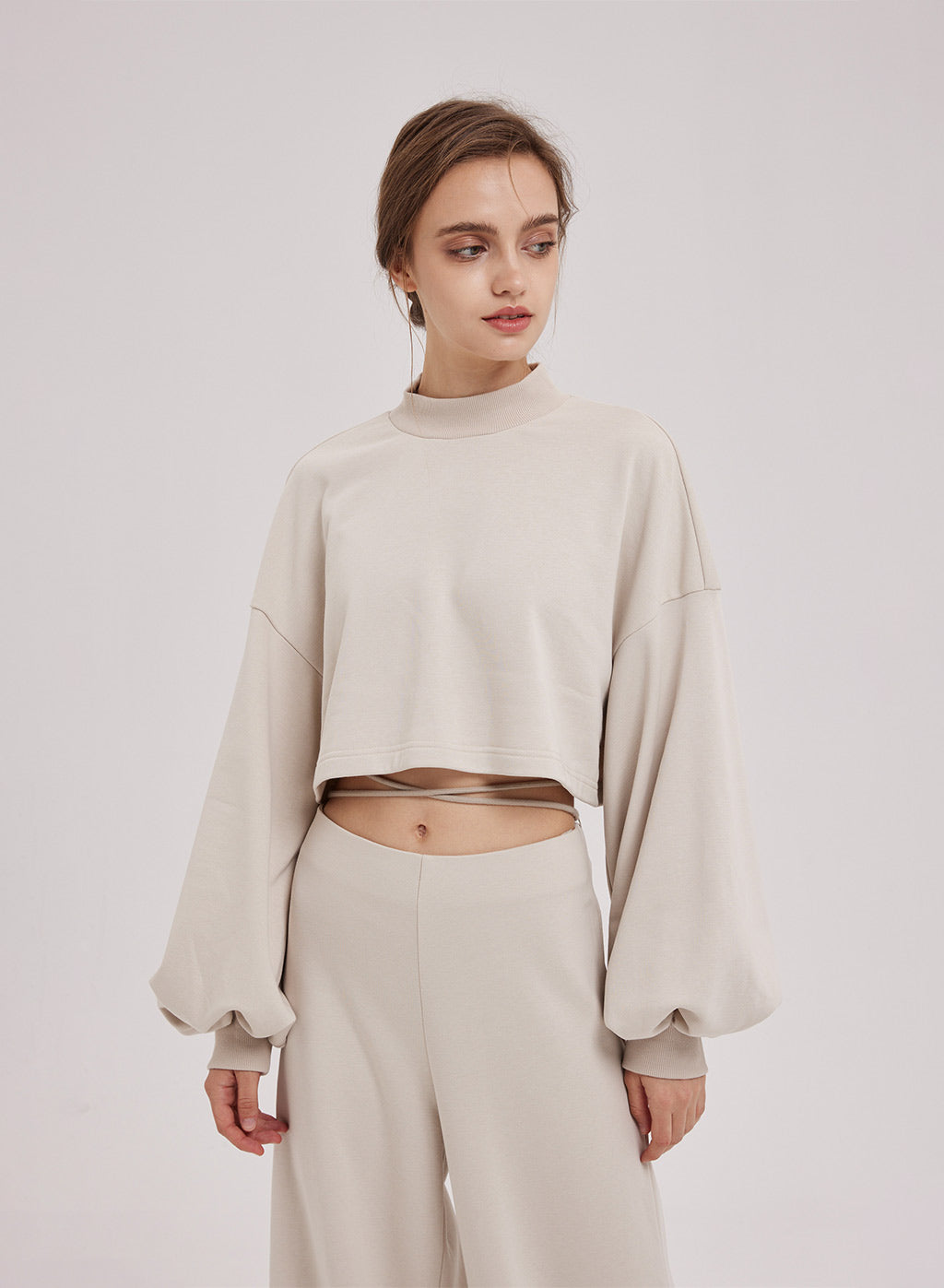 Crew Neck Crop Top