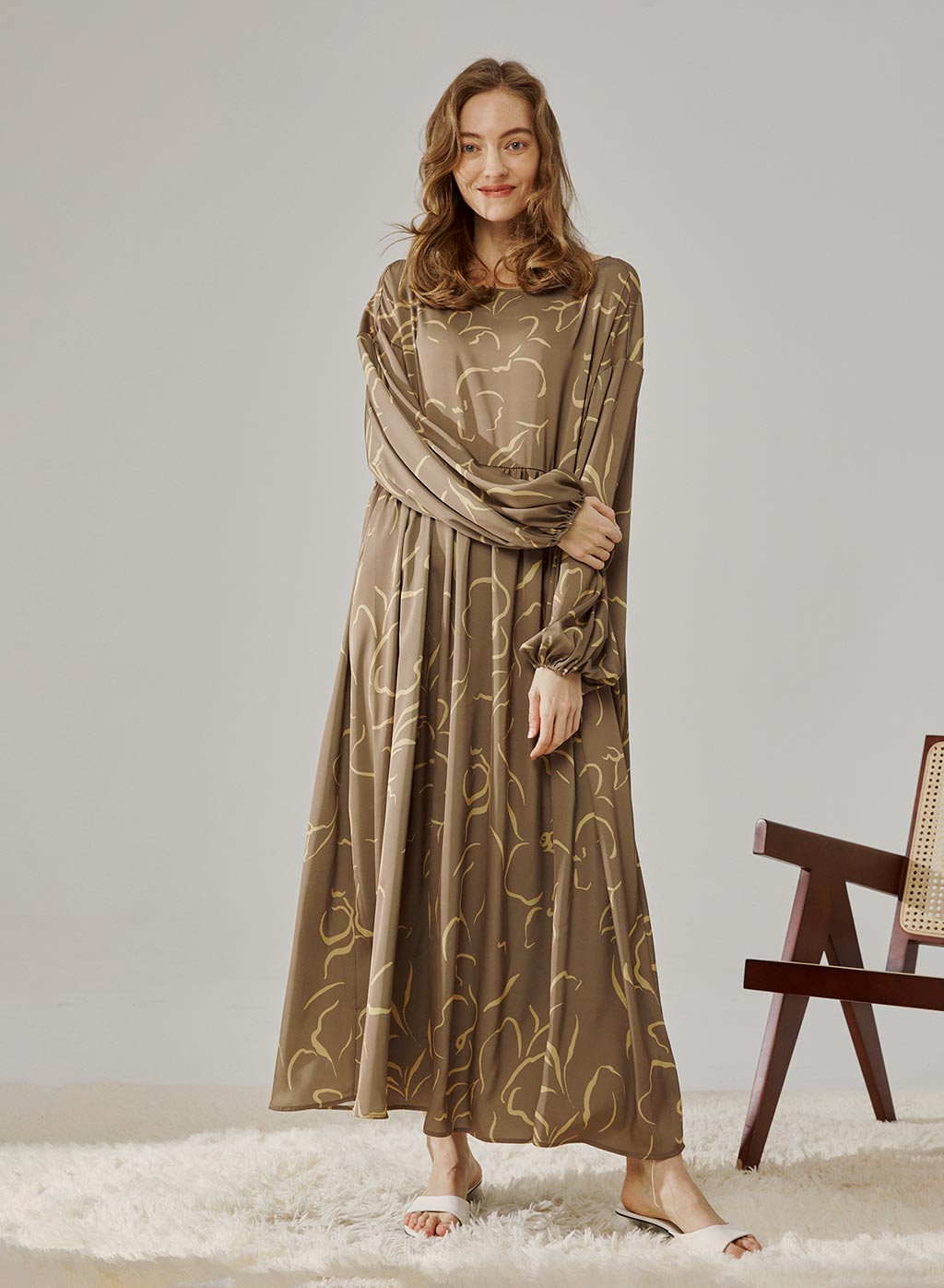 Art Print Maxi Dress