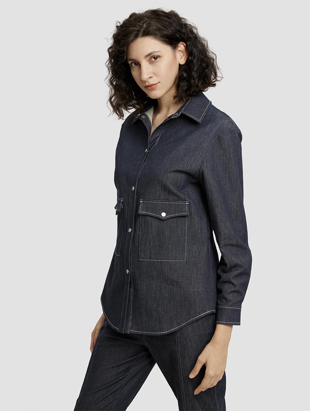 Cargo Denim Shirt