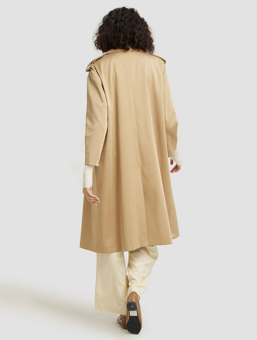 Double-breasted Straight Trench Coat