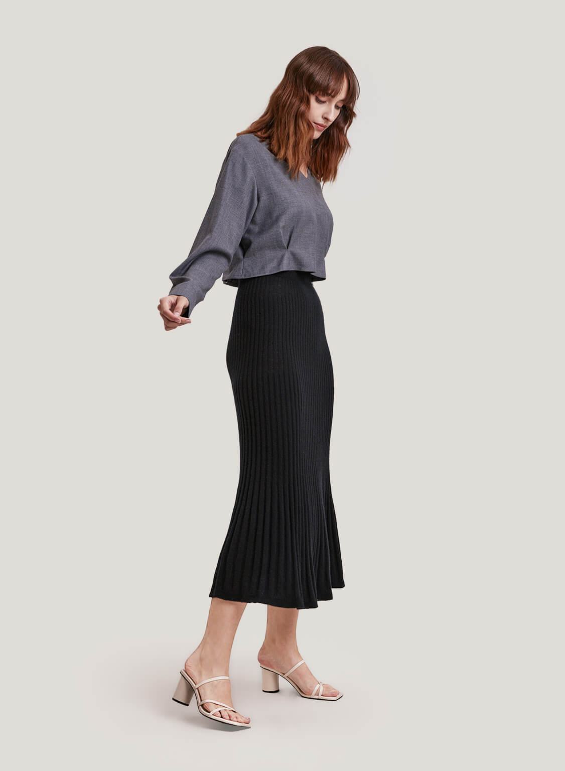 GH Cropped Wool-Blend Top