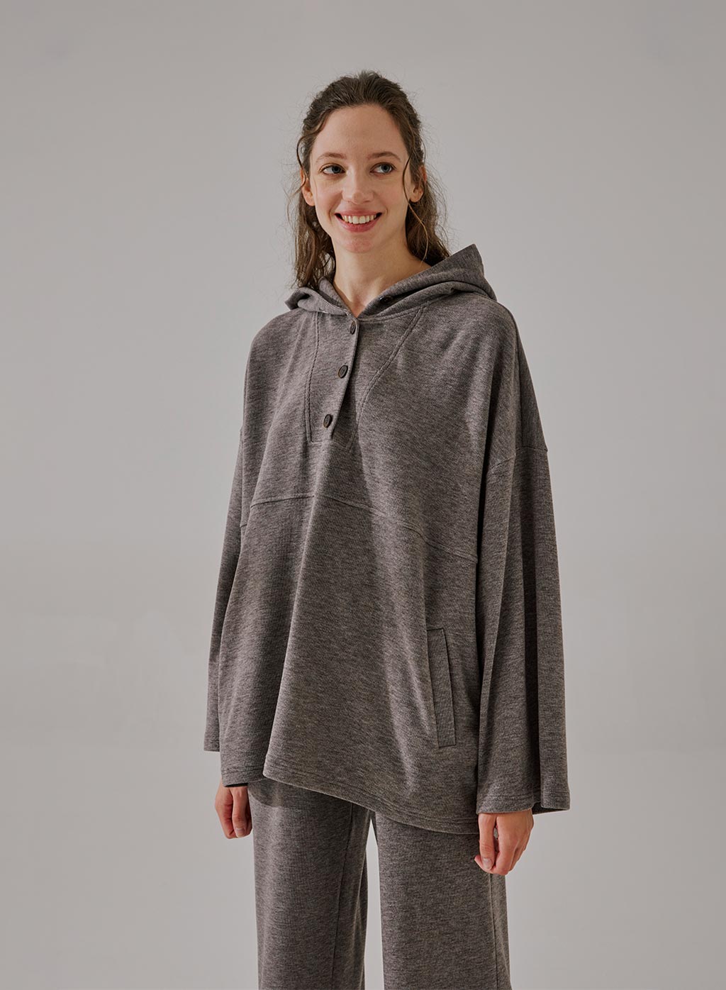 Half-Button Hoodie