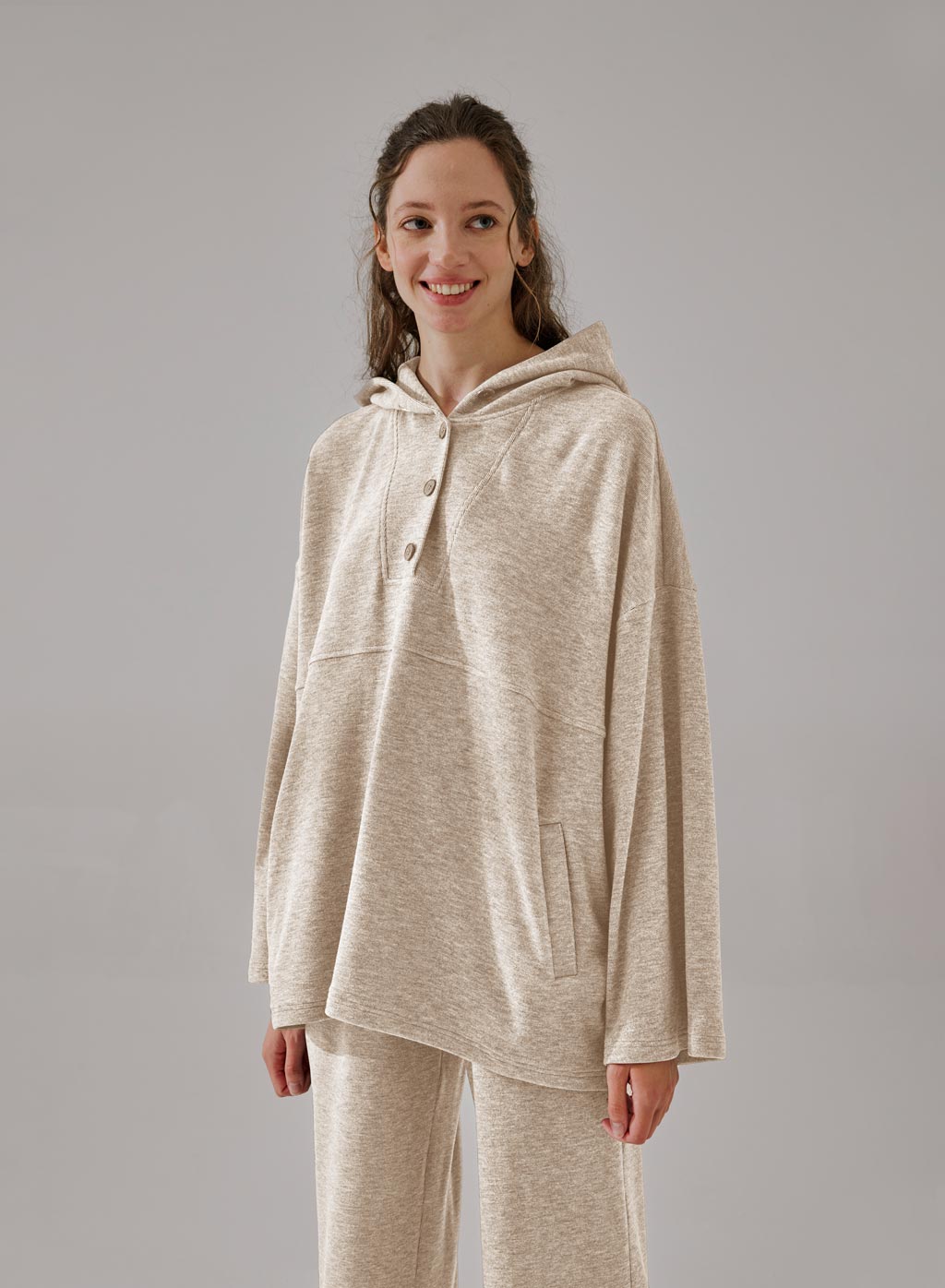 Half-Button Hoodie
