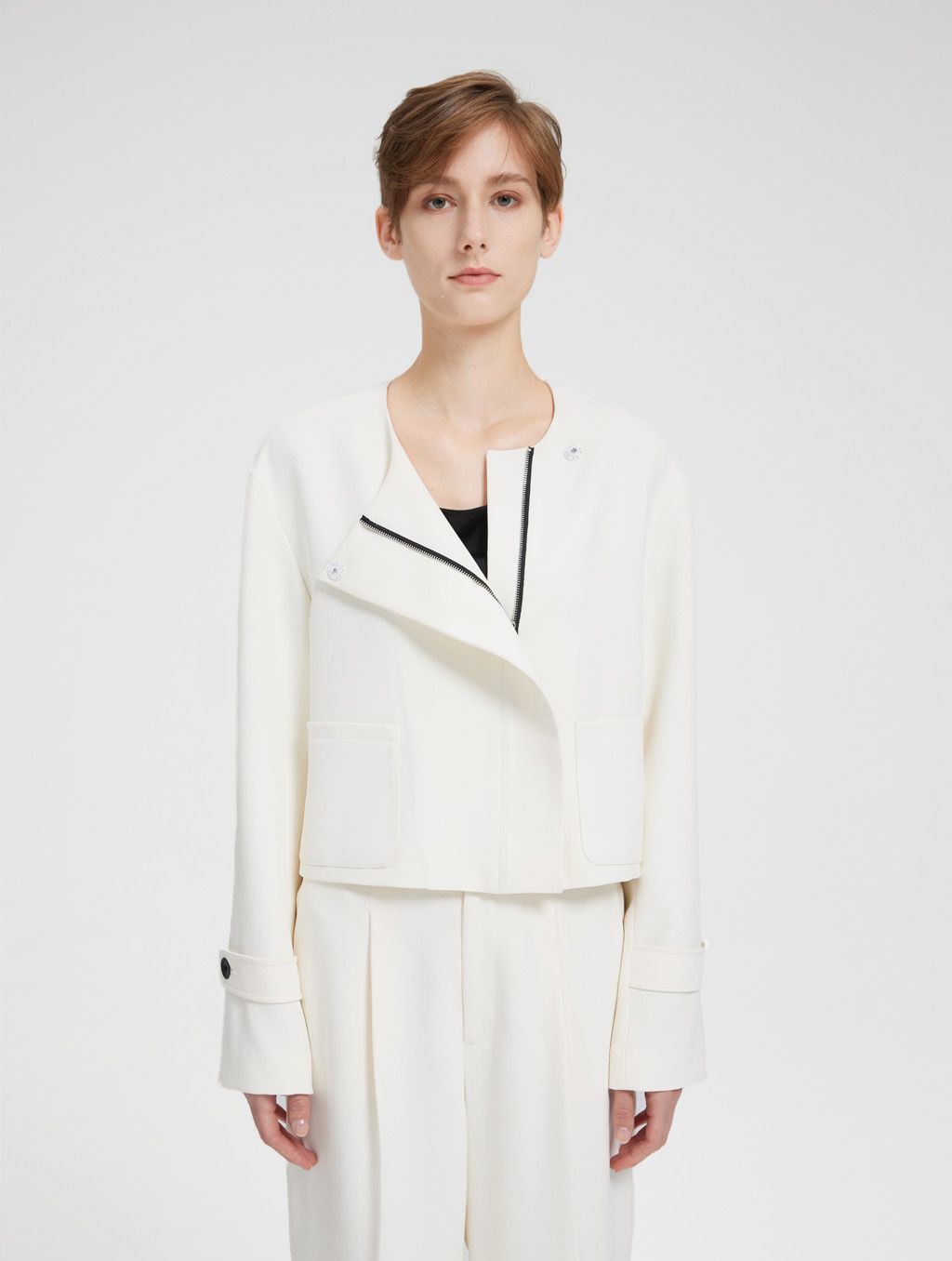 Cropped Box Jacket