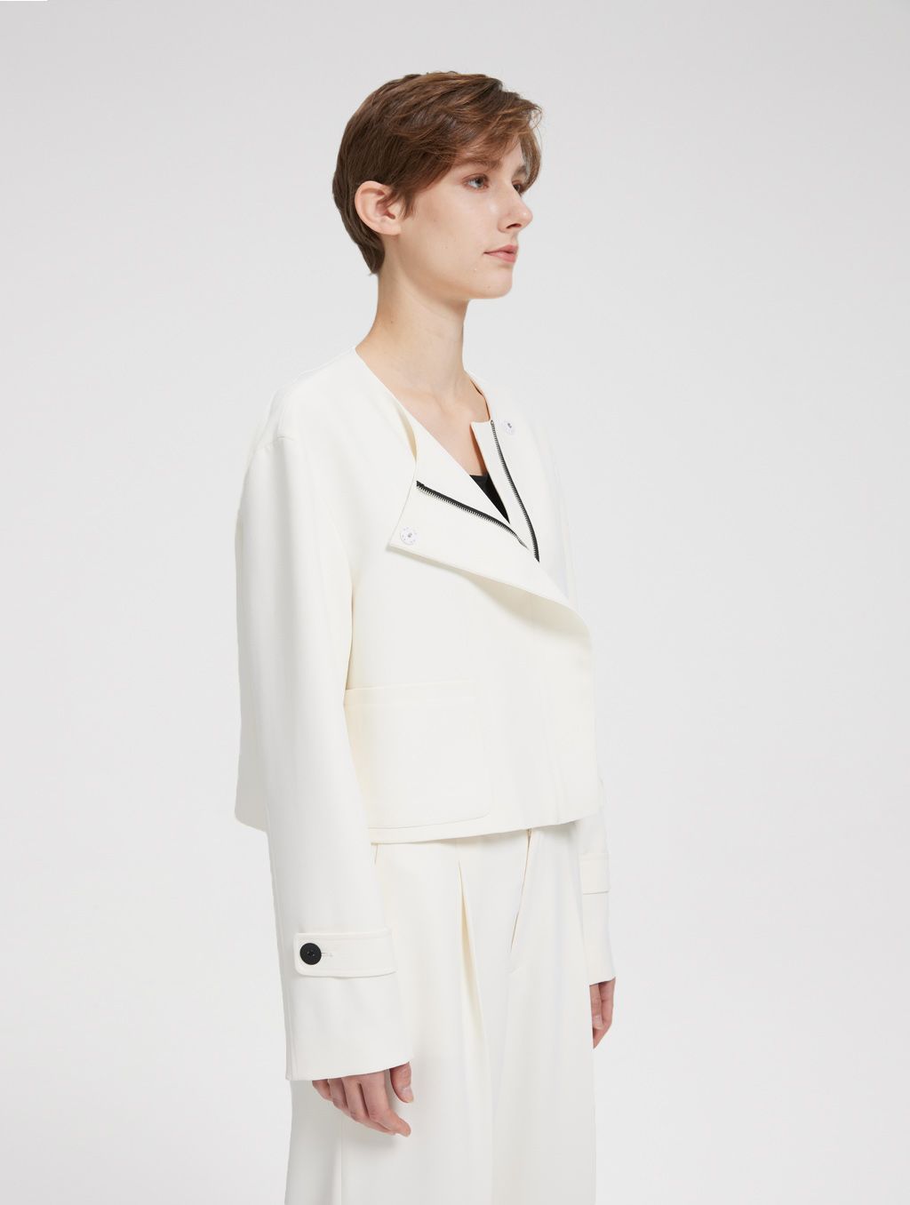 Cropped Box Jacket