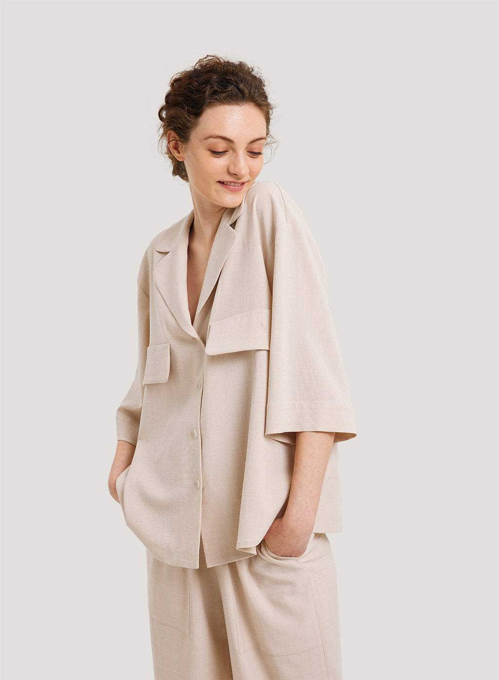 Relaxed Pockets Bowling Shirt