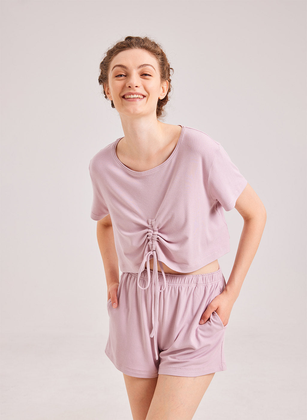 Ruched Crop Top