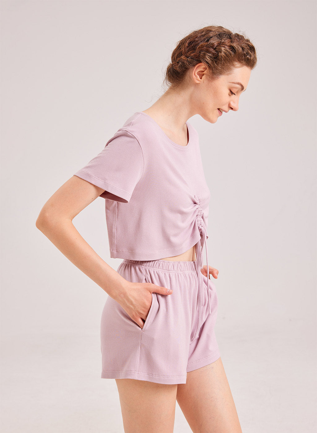 Ruched Crop Top