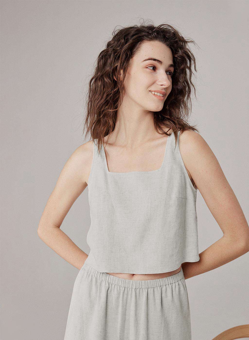 Wide Strap Crop Top